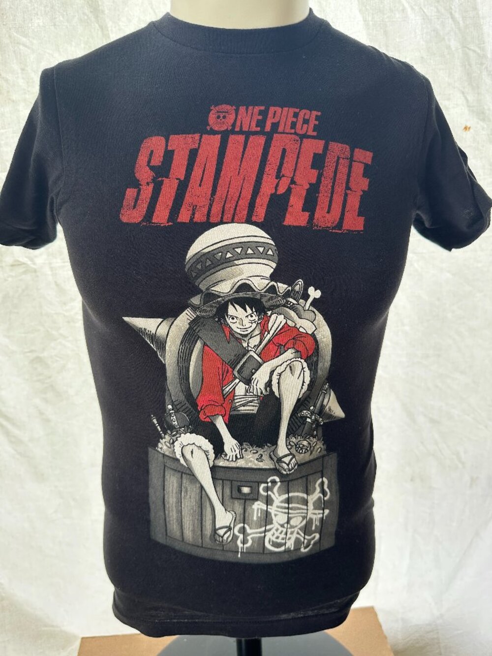 One Piece Stampede Men's Black T Shirt Size XS Ripple Junction